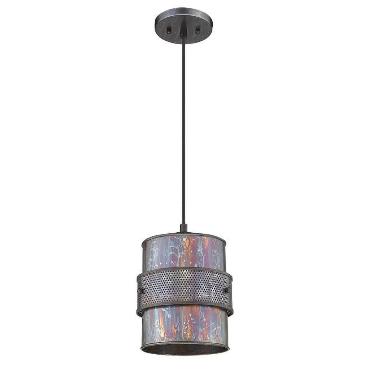 1-Light Pendant in. Ryker x 398260 HomeRoots x 8 Patina 10.75 Bronze 8