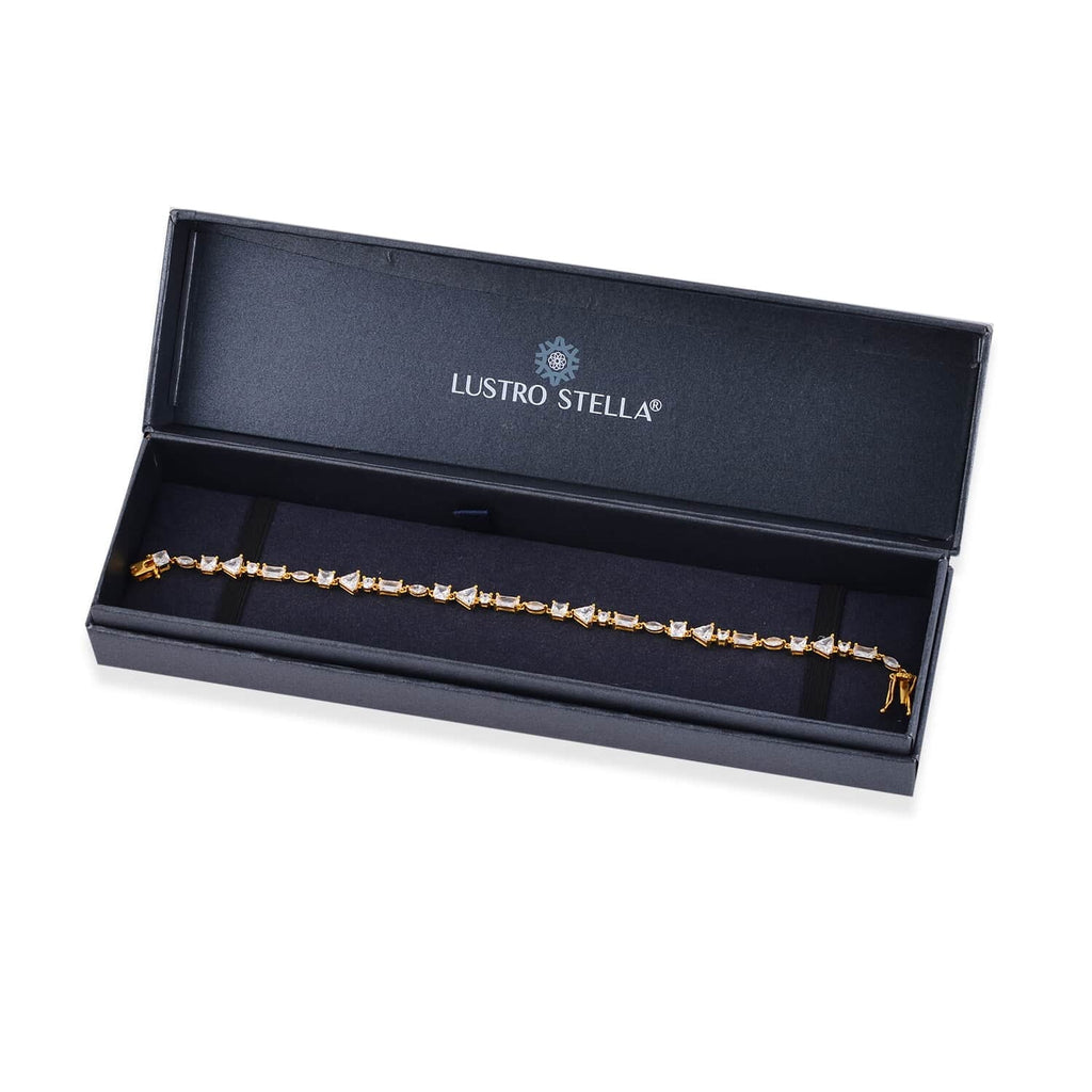 Cubic Day 8" Vermeil Birthday Size for 10.66 Jewelry Shop Gifts CZ Mothers Plated Marquise Sterling Ct for LC Bracelet Women Silver Lustro Gold Mom Stella 925 Zirconia Yellow