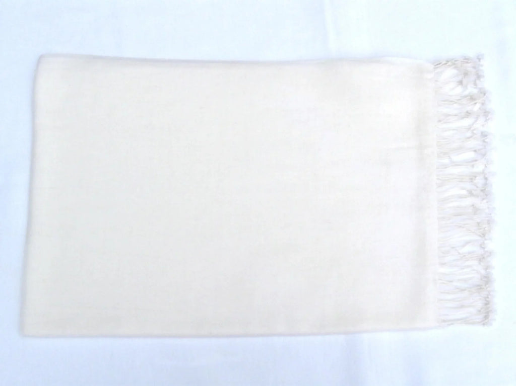 Shawl/Cashmere Scarf/Wool/Silk Shawl/Shawls/Scarf/Scarves/Wrap/Stole/Muffler/Cape/Ruana/Blanket/Throw/Pashmina Regular Shawl) (Cream/Ivory