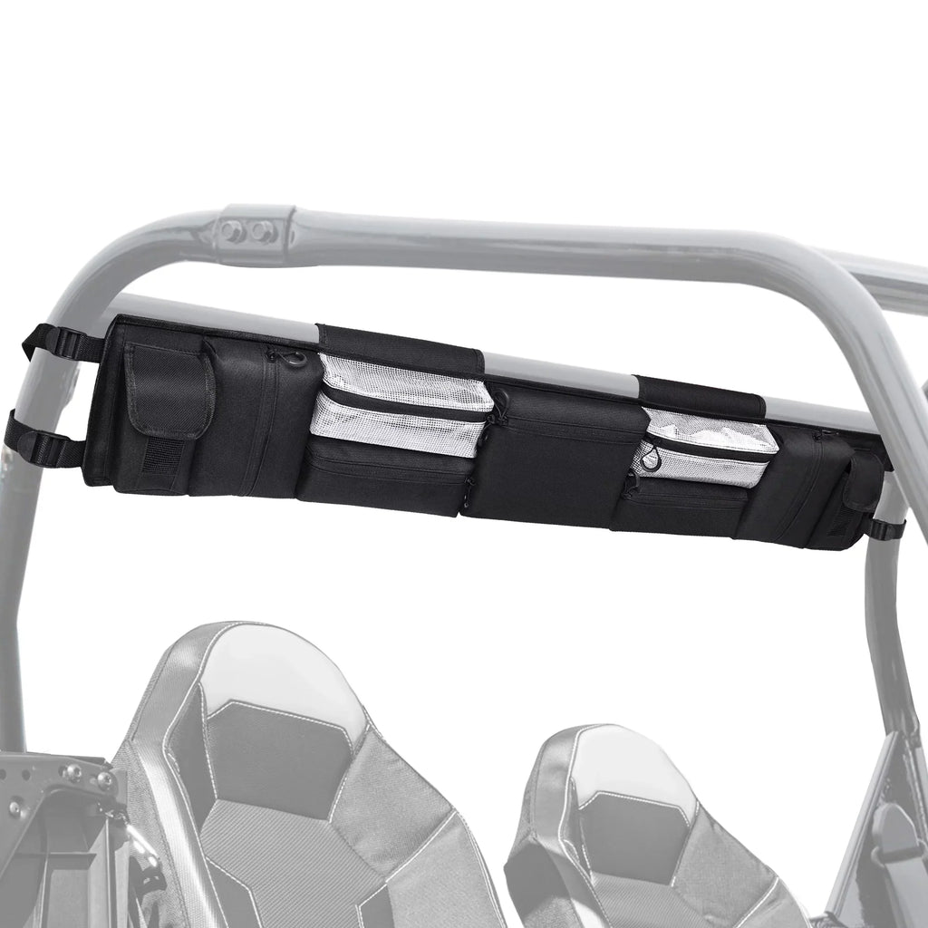 Yamaha and Solution UTVs, Most MICTUNING for Kawasaki Full Polaris, Gear Cage Black Bag Cargo UTVs Storage Size Tools Roll Bags, Rear Organizer, UTV Storage