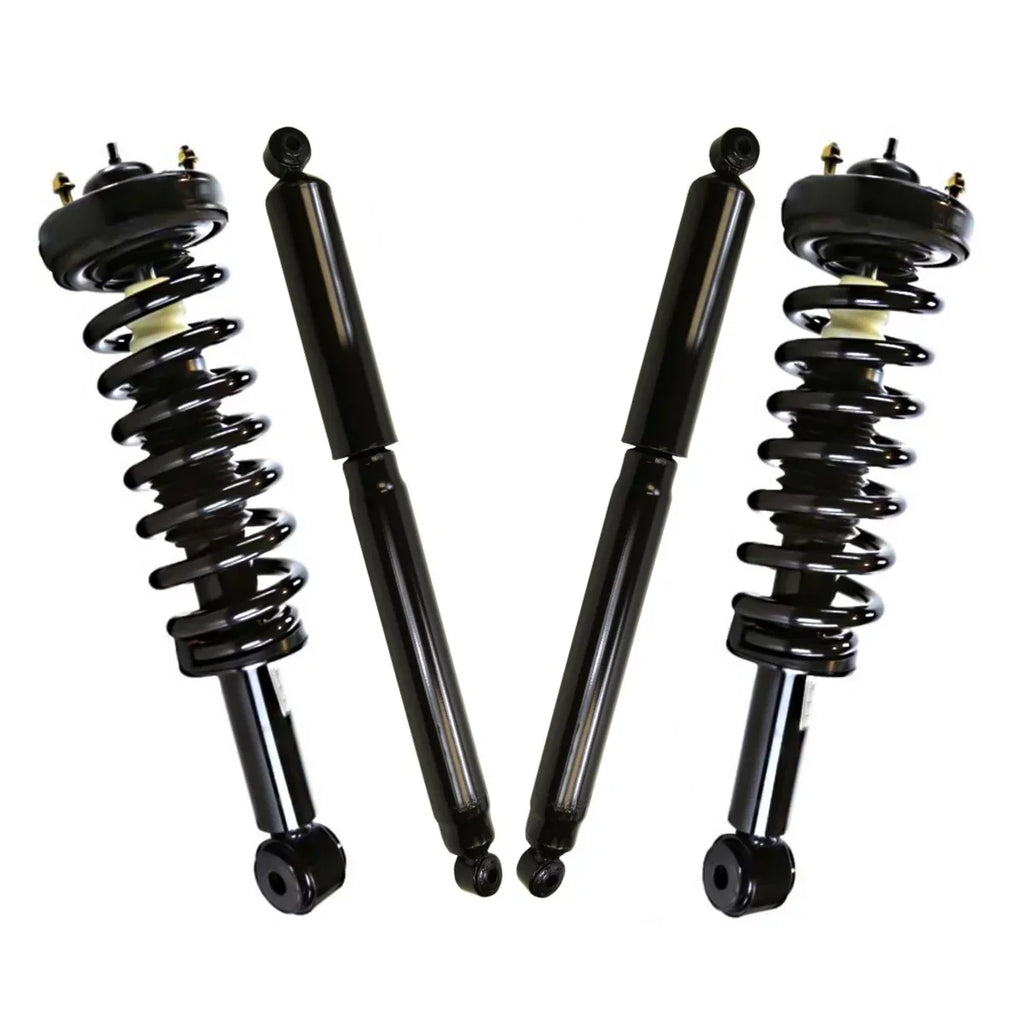 Set SUSPKG11001 Strut 2013 Complete V6 4WD 5.4L Springs 2012 and Ford Coil 2010 AutoShack 2011 3.5L 2009 Shock for & 3.7L Front Kit 4 Absorbers Replacement F-150 of Rear V8 4.6L