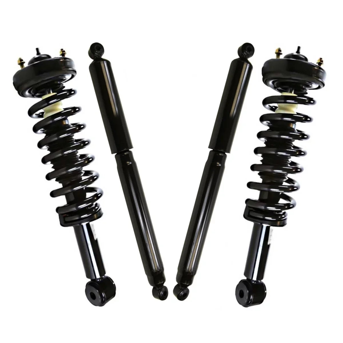 Set SUSPKG11001 Strut 2013 Complete V6 4WD 5.4L Springs 2012 and Ford Coil 2010 AutoShack 2011 3.5L 2009 Shock for & 3.7L Front Kit 4 Absorbers Replacement F-150 of Rear V8 4.6L