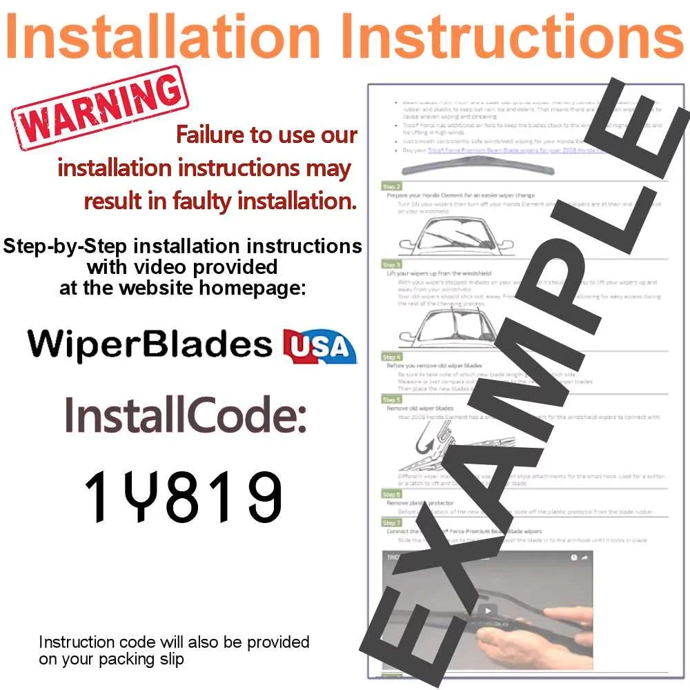 (Set 2) Blade Beam Chevrolet of Wipers 2014 Impala