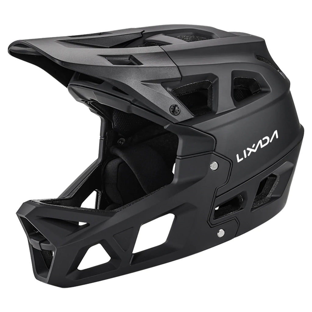 Bike Helmet Dadypet Face Head - 59-61cm Helmet MTB 31 Mountain Adult Full for Vents, Circumference Men/Women, Downhill Visor,