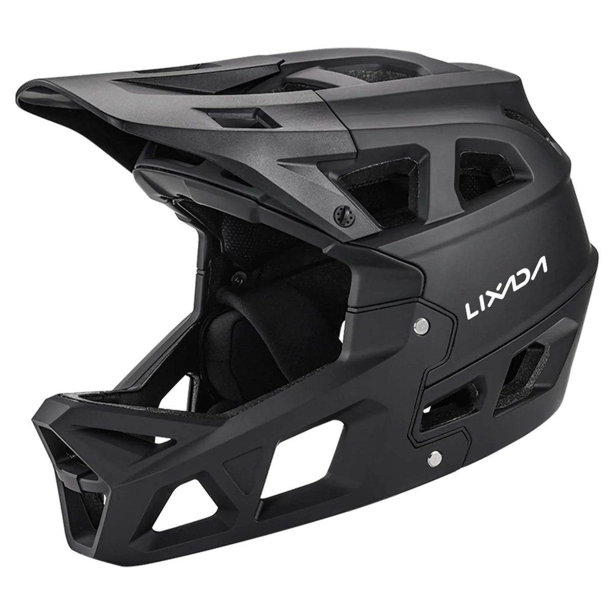 Bike Helmet Dadypet Face Head - 59-61cm Helmet MTB 31 Mountain Adult Full for Vents, Circumference Men/Women, Downhill Visor,