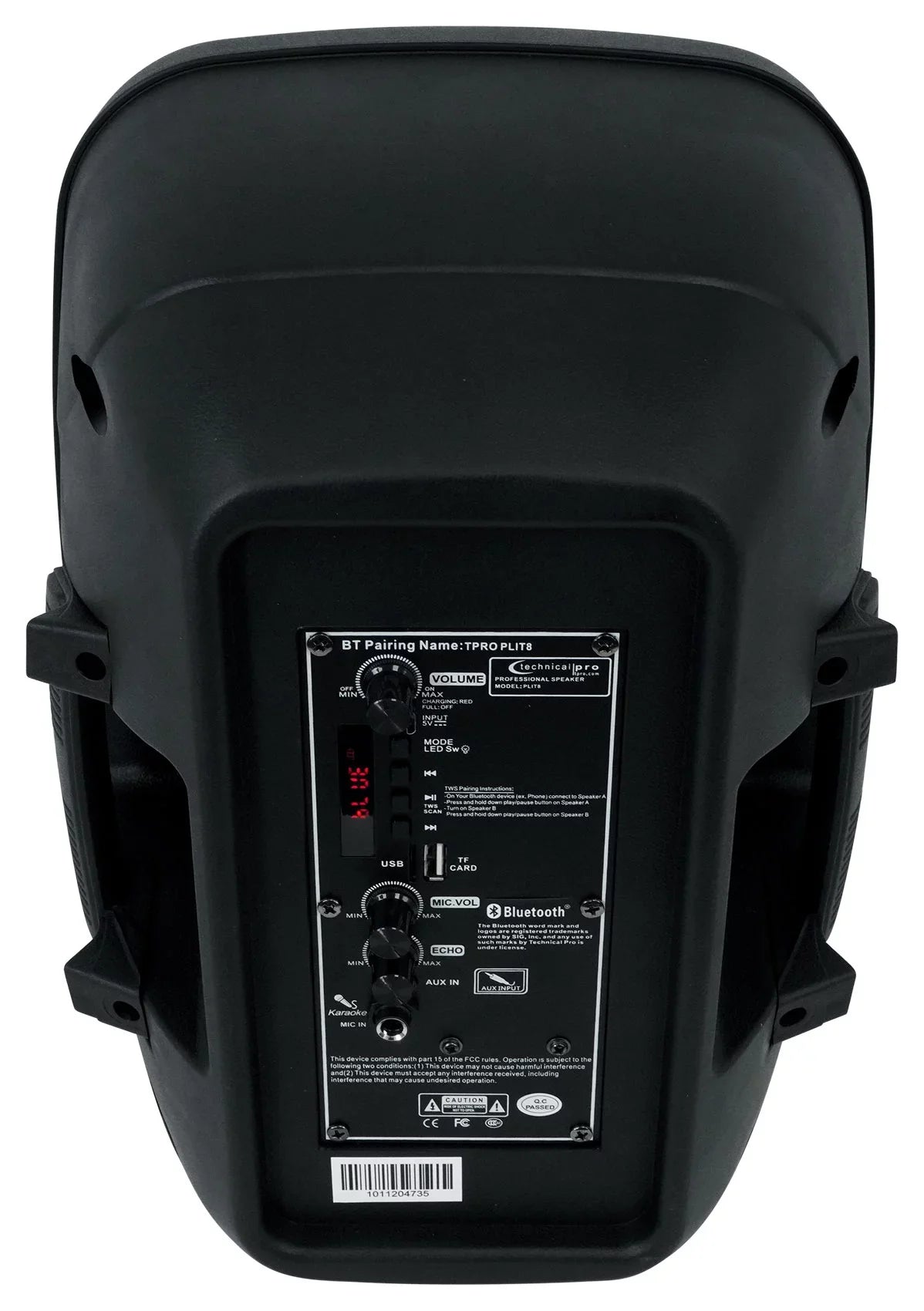 Link 8" Party Bluetooth (2) Portable Pro PLIT8 Speakers+Wireless LED Technical