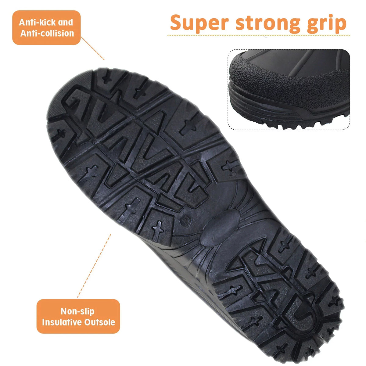 Insulated Size Tanleewa Boots Snow Shoe Adult Winter Male 11.5 Anti-Slip Boots Men's Waterproof