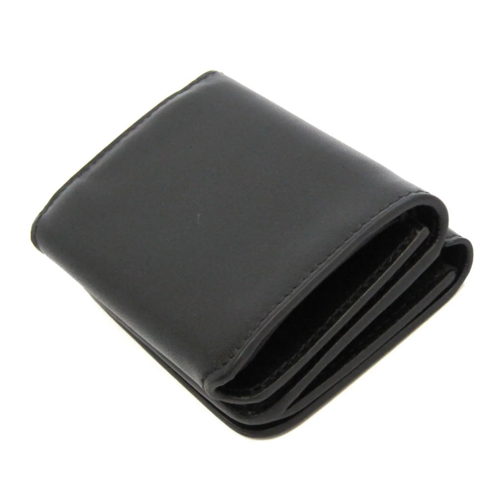 (Good) Men,Women 593813 Wallet Balenciaga Cache (tri-fold) Pre-Owned Black Mini Leather