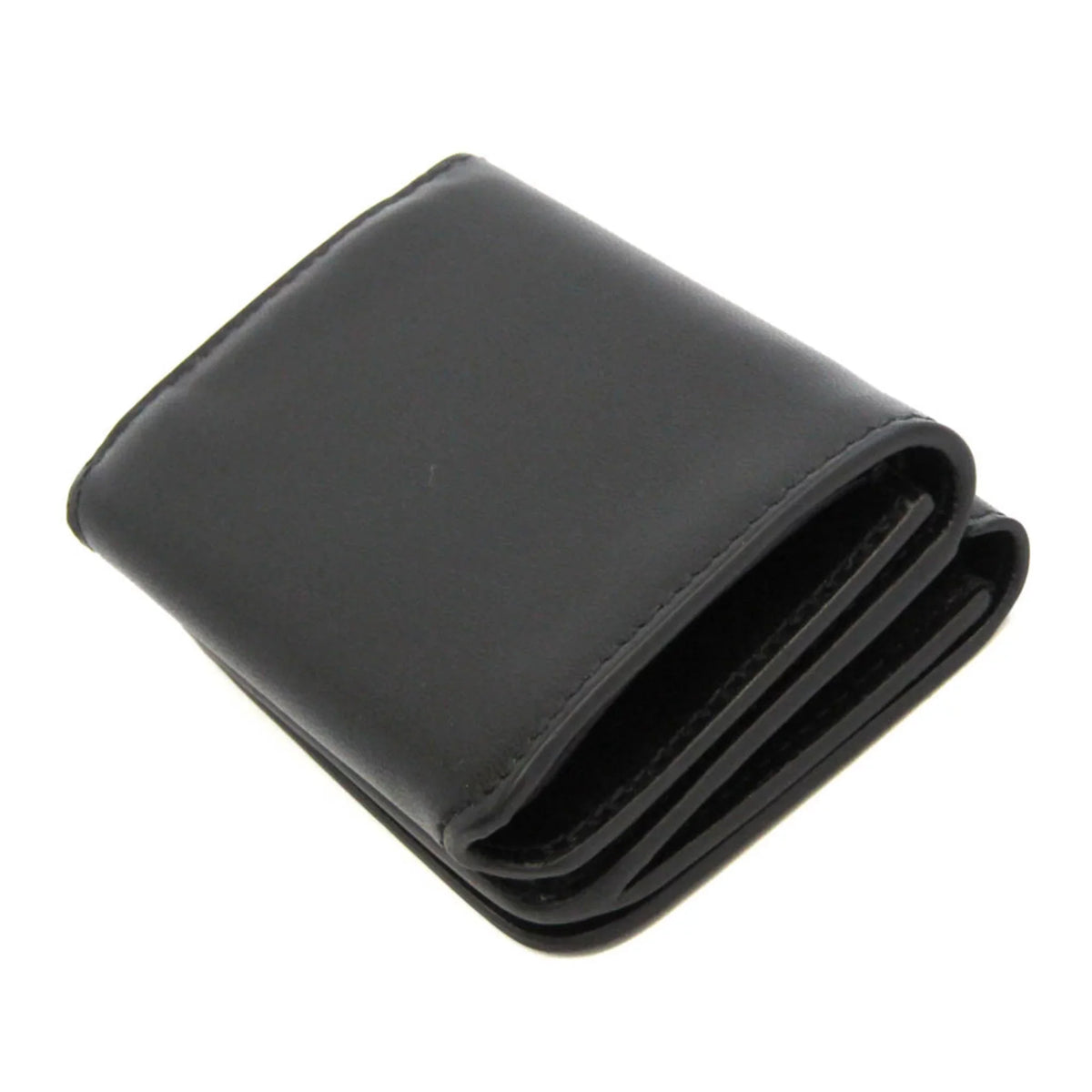 (Good) Men,Women 593813 Wallet Balenciaga Cache (tri-fold) Pre-Owned Black Mini Leather