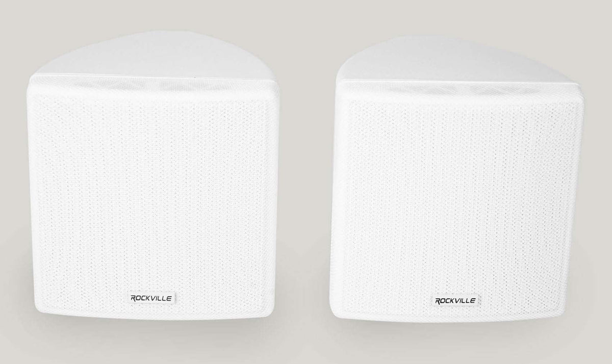 3.5" Restaurant/Bar/Cafe JBL for White Commercial Amplifier+(8) Cube Speakers