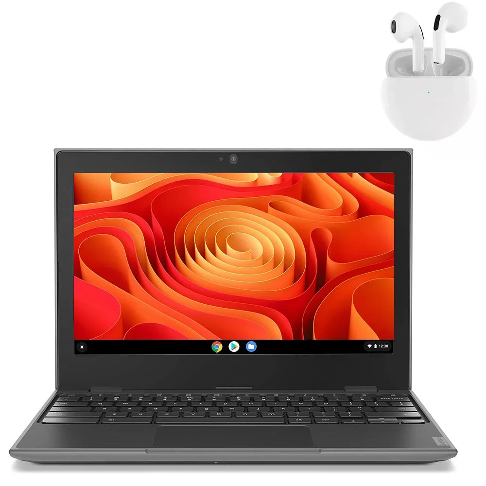 Pro PreOwned 64GB Lenovo (scratch 4GB Windows dent) 10 Laptop Intel Wireless and RAM 100e Processor with Earbuds SSD 11.6"