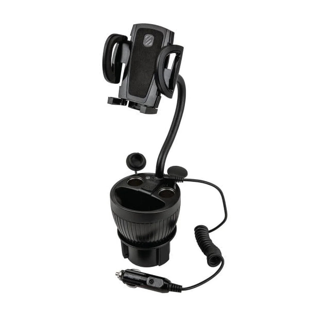 Arm 4” Powerhub Car Adjustable Scosche Mount Cup UH2PCUP and Black Holder