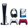 Battery PULSE Disc Playstation Controller, Pack & Version Charge 3D Red Extra PowerPack Black and 5 Console Bundle Sony Surge Headset Cable with