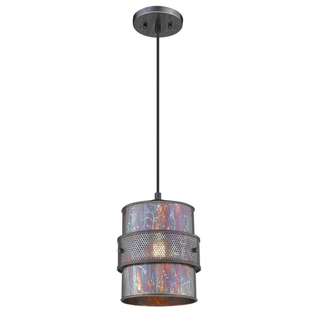 1-Light Pendant in. Ryker x 398260 HomeRoots x 8 Patina 10.75 Bronze 8