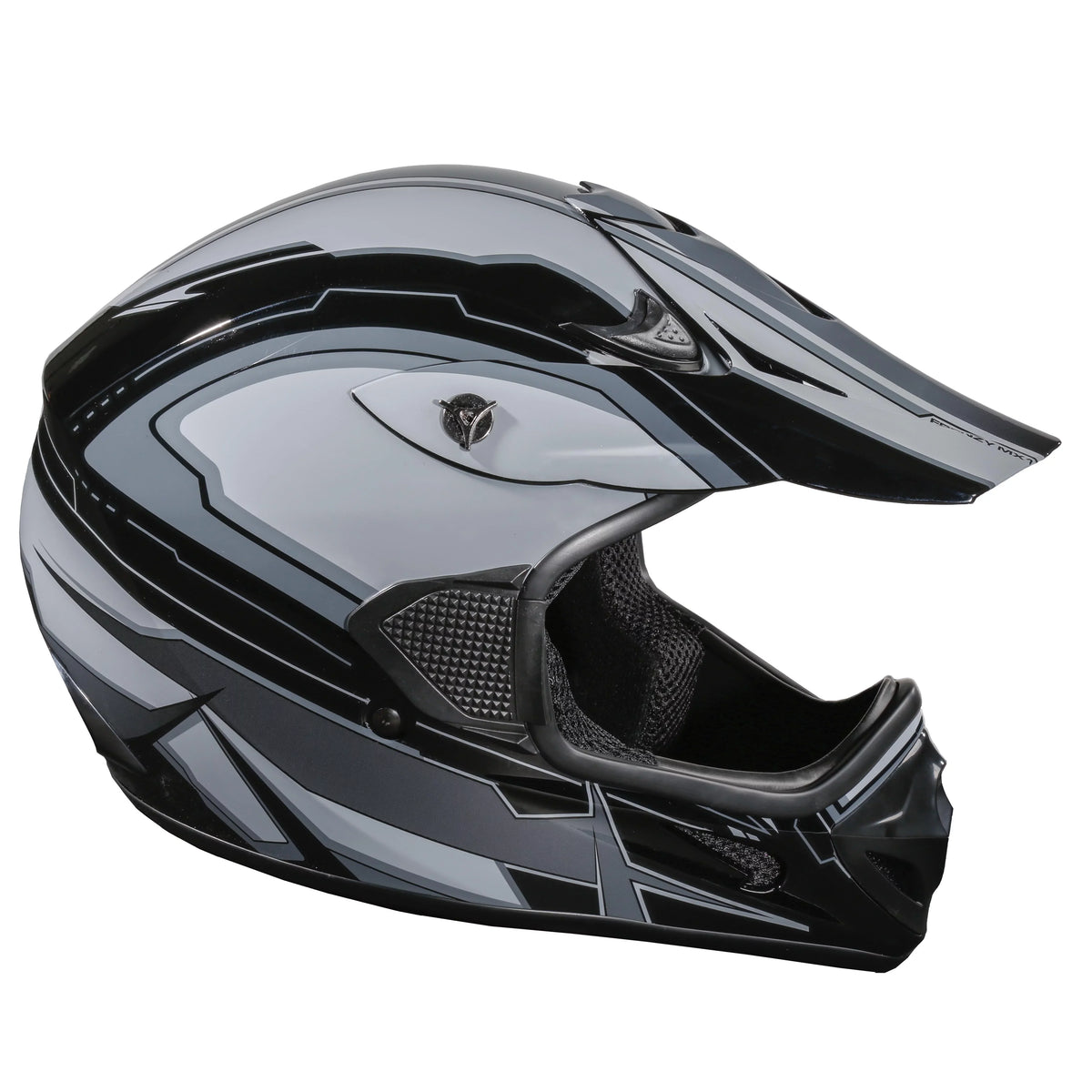 FRENZY Black-Grey, Helmet, Adult Approved, MX XL DOT