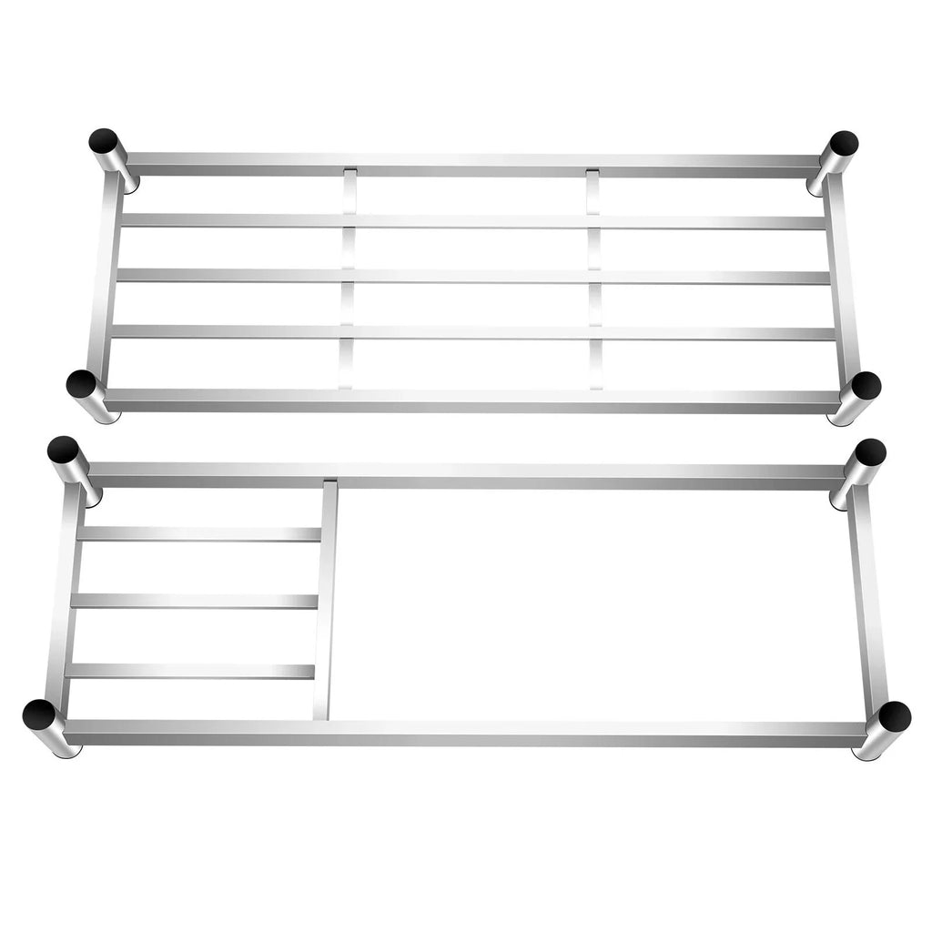 Drainboard w/ Bowls Utility 2 Kitchen Prep Steel Catering Bowl Kitchen w/Faucet Catering Sink Bowl Sink Home Bowls Prep Sink +Shelf Prep Table Catering Kitchen 2 Stainless 304 Commercial Table