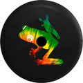 Inch Peace Tree 2018 for Tire Backup RV Spare Frog Wrangler Cover Tiedye 2019 Jeep 33 JL Love Camera