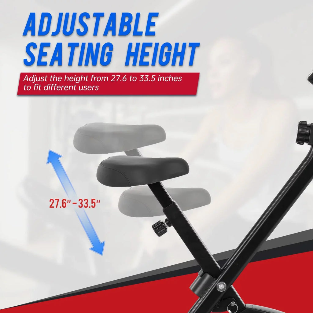 FDW Magnetic Resistance of Foldable with Bike Levels Exercise Recumbent Exercise Indoor 8 Stationary Bikes