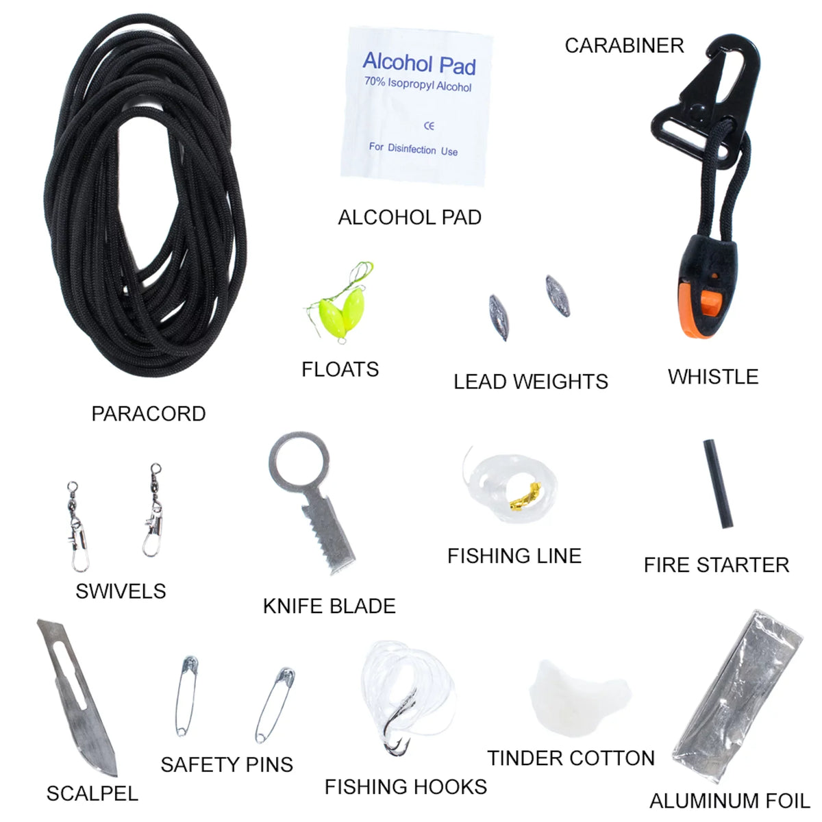 Adventure Paracord Planet Safety Survival Multi-Functional Emergency Kit