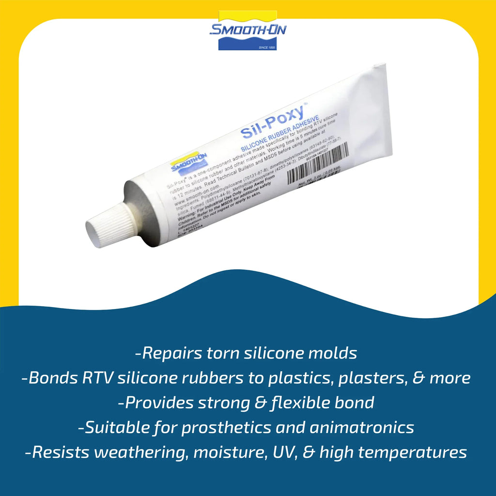 Rubber SIL-Poxy Adhesive Tube Silicone Ounce - 3 -