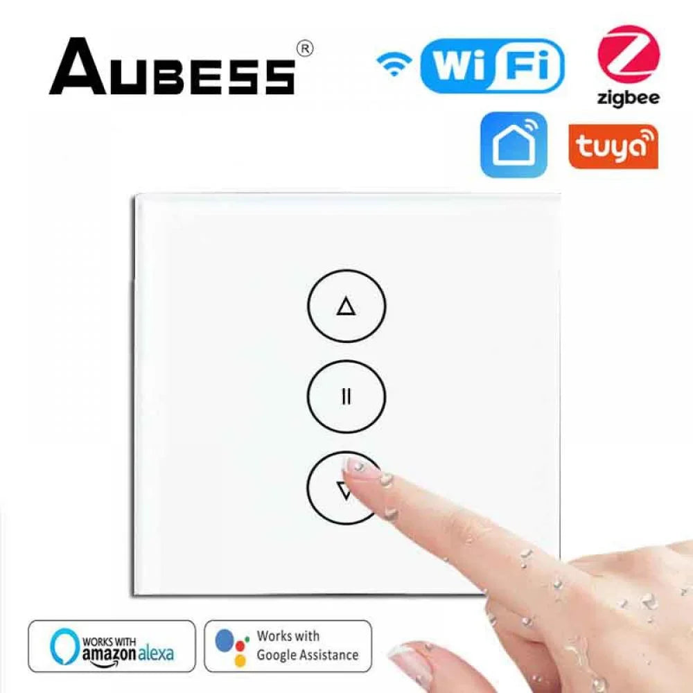 Roller Life App Switch Remote Blinds Assistant Curtain controller Smart WiFi/Zigbee Tuya Google Motor with Alexa Control AUBESS