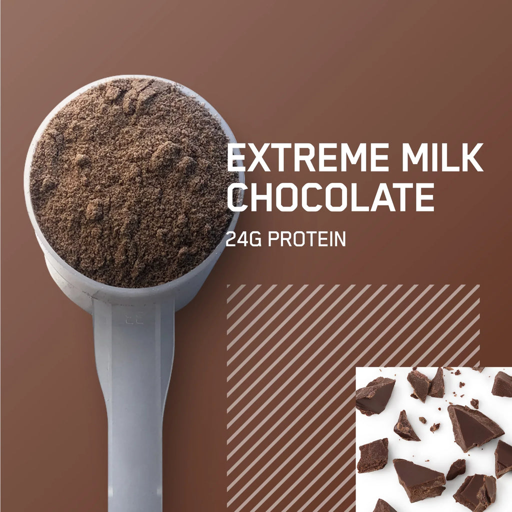 Gold Optimum 2 Protein, Protein Servings 28 24g Extreme Whey Nutrition, lb, Powder, Milk Chocolate, Standard 100%