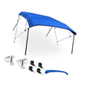 Deck Bow Top 4 Steel Bargains 600D 8"Lx54"Hx79"-84"W Unique Stainless Bimini Hinges Blue