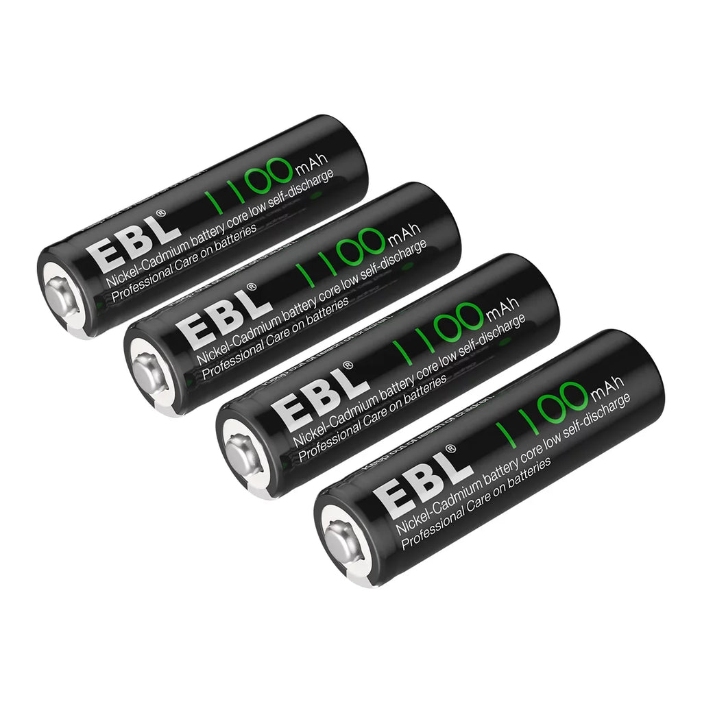 Double Long-Lasting Batteries 1.2 Batteries a AA (20 Volts Rechargeable Pack), EBL