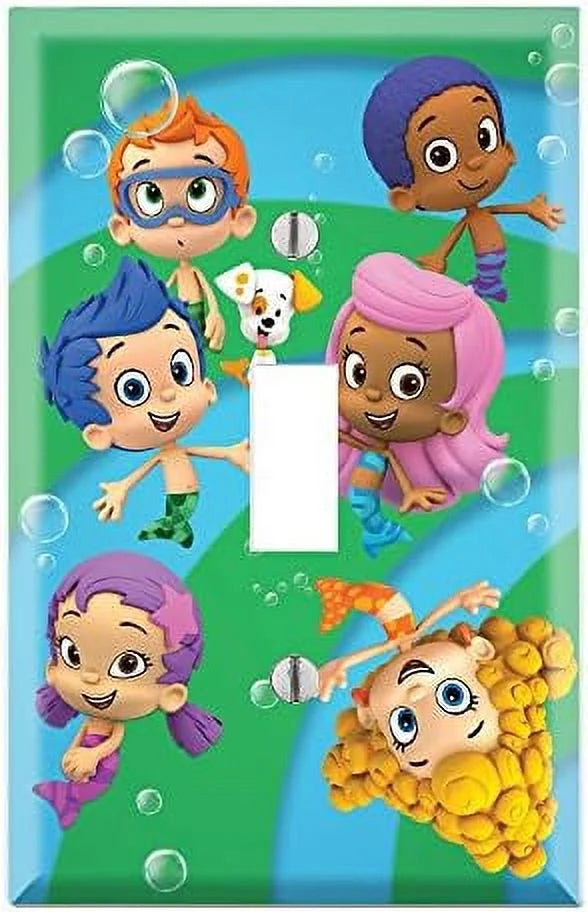 Plate Toggle Bubble Single Wall Cover Guppies Switch - Wallplate Decor