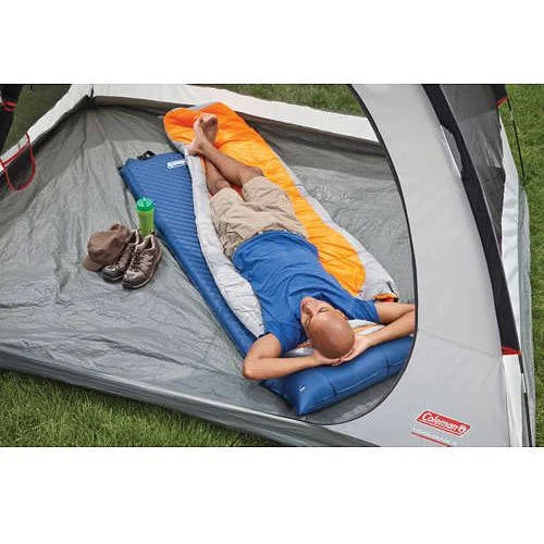 Sleeping with Self-Inflating Pillow, x Camp Pad 25" 76" Coleman