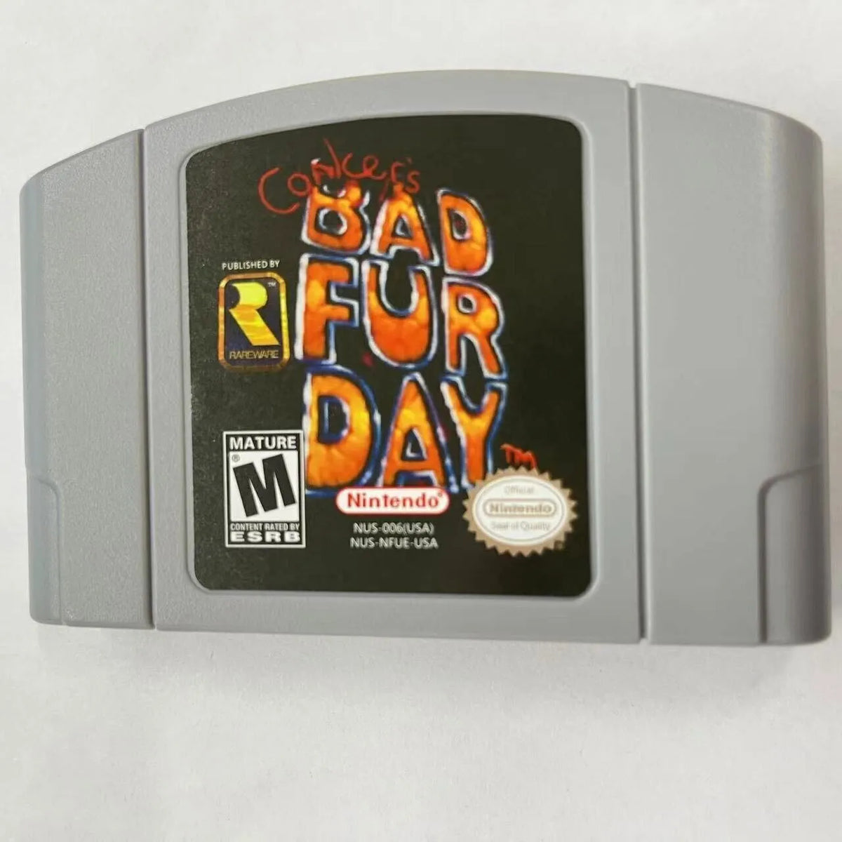 Conkers fd- bad day card fur nintendo game video n64