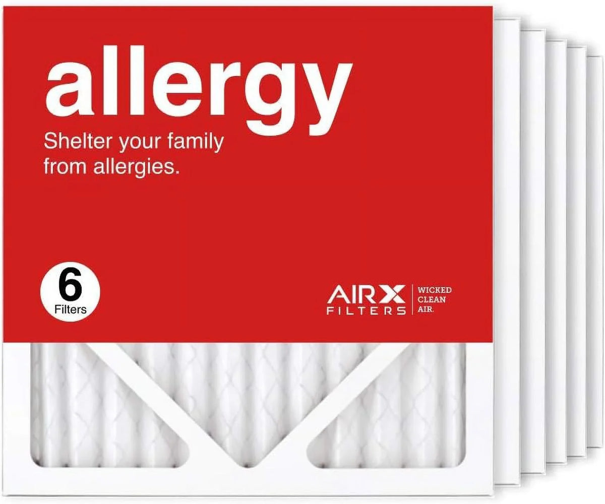 Furnace HVAC MERV Filter AC Air 12X12x1 In Filter, Made 6-Pack, Allergy The Air 11 Pleated