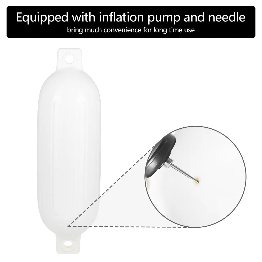 , Ribbed Inflator with and Boat Ktaxon Ropes 4-Pack