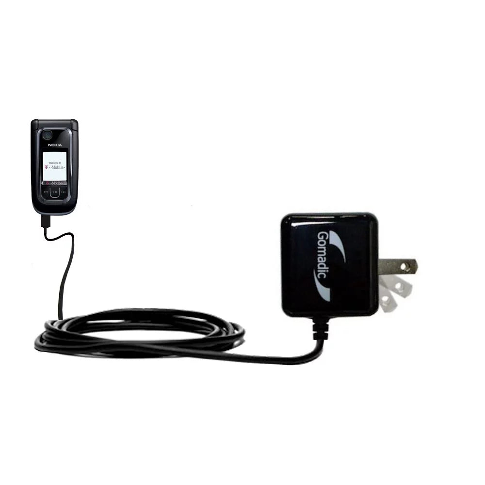plug design Wall 6282 High Compact 6265i the Gomadic for 6263 AC power a output Intelligent - Nokia with suitable Home Charger - convenient, foldable
