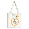 Tote Flower Expression Bag Black Sack Chrysanthemum White Shoulder Canvas