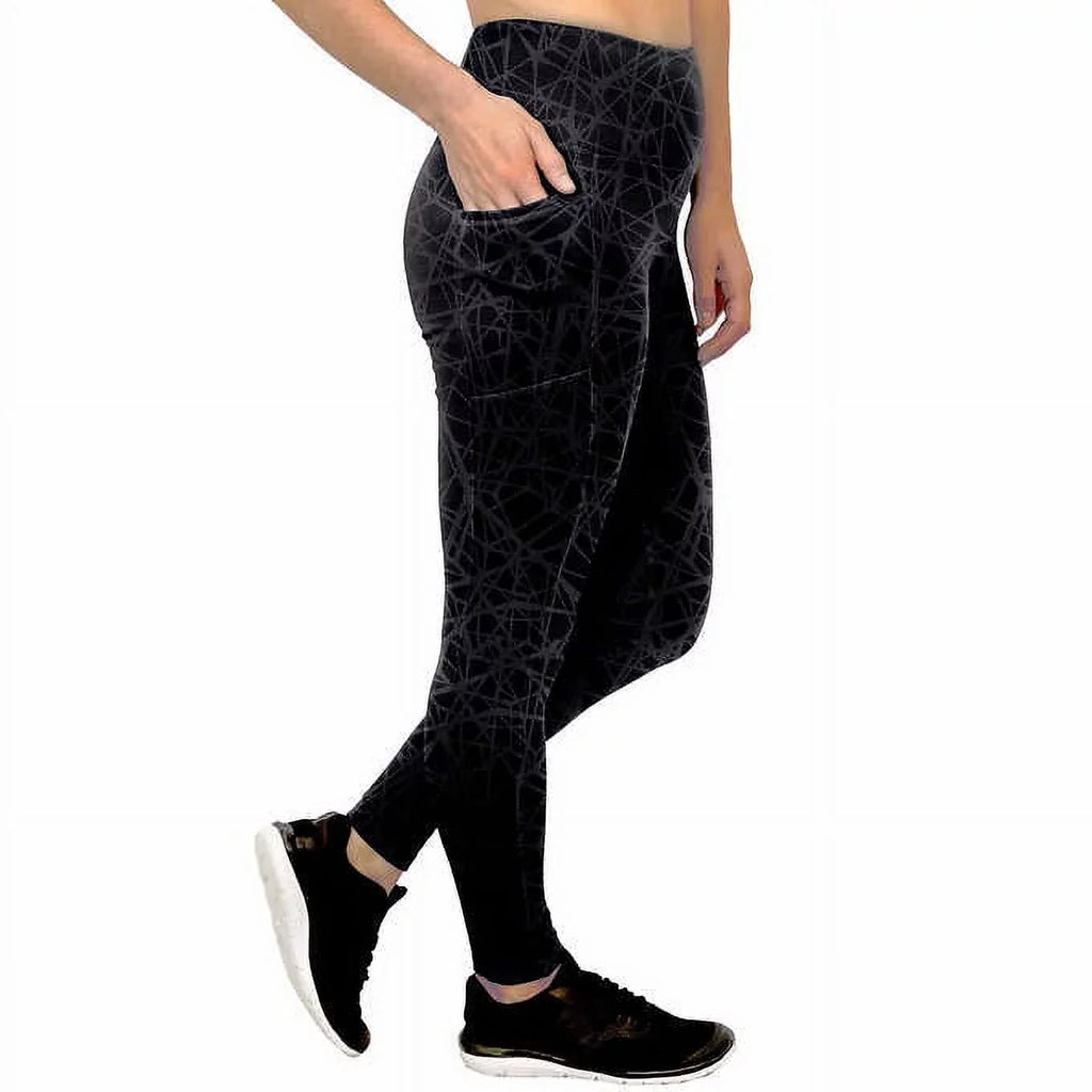 Large Black Performance Rise Spyder Tight, High Ladies'