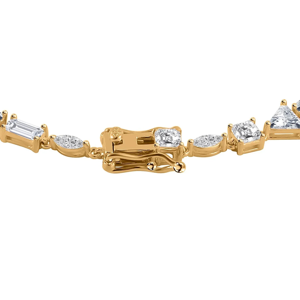 Cubic Day 8" Vermeil Birthday Size for 10.66 Jewelry Shop Gifts CZ Mothers Plated Marquise Sterling Ct for LC Bracelet Women Silver Lustro Gold Mom Stella 925 Zirconia Yellow