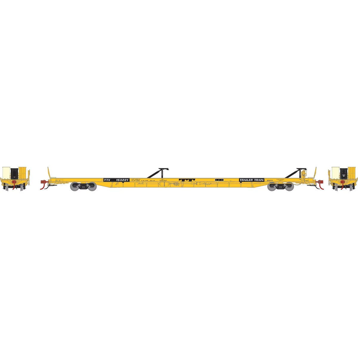TTX/Yellow #153221 Vehicles HO HO Athearn ATHG69597 Trailer F89F