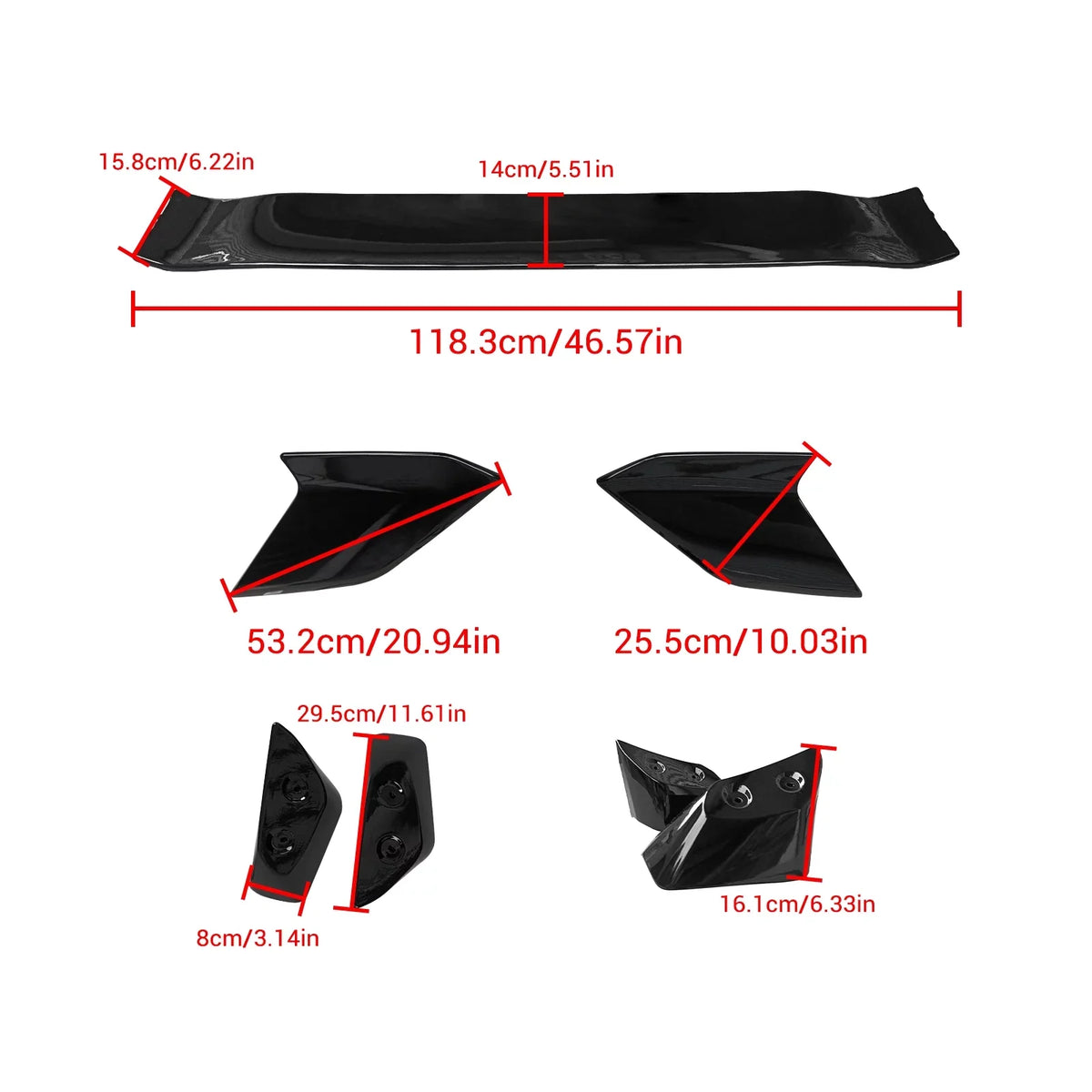 Spoiler 2022-2024 NINTE Honda 11th Trunk Spoiler for Wing Civic Hatchback Rear Tail