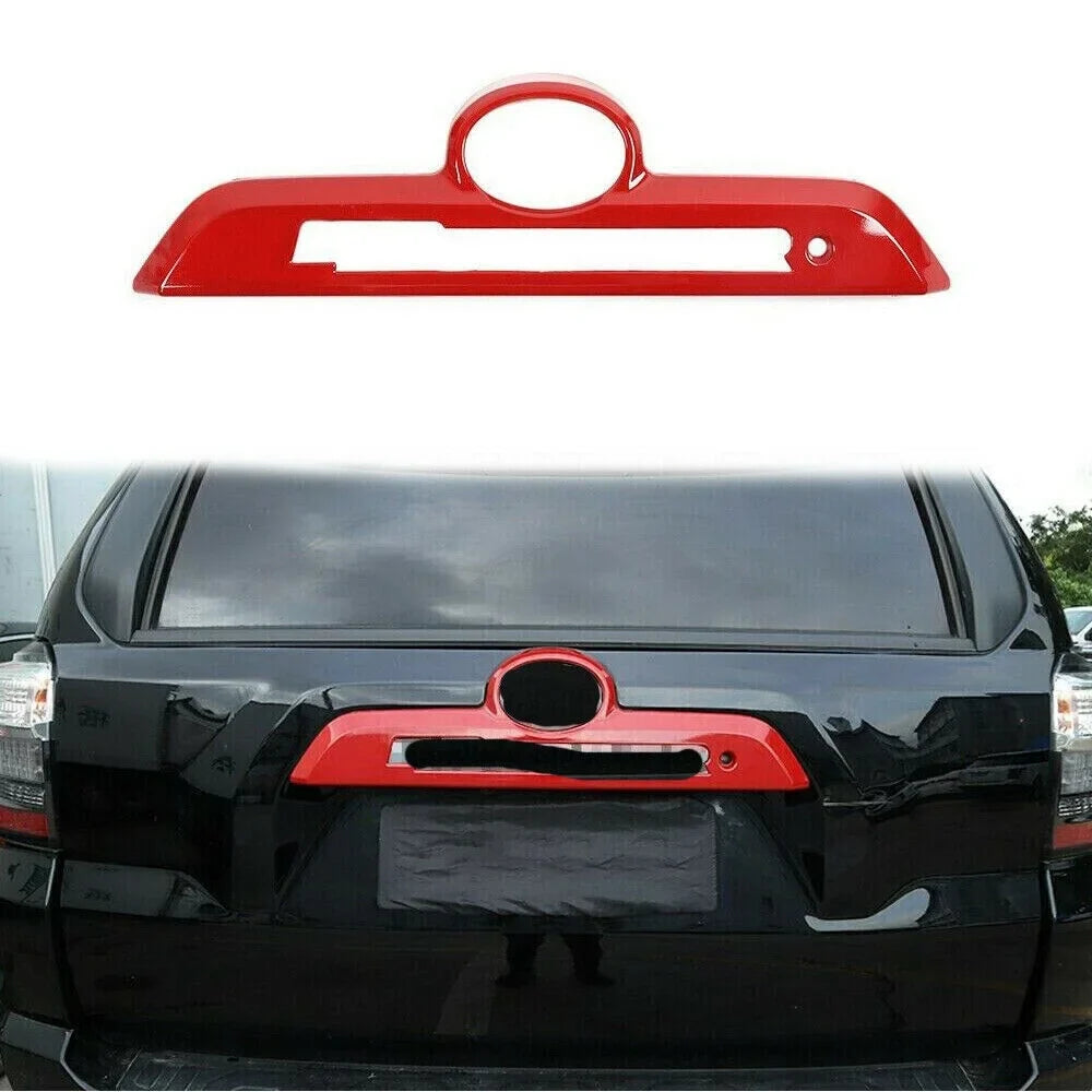 Trim 4Runner Cover Handle Frame Tailgate Bezels Red Trunk Rear Decor Teledu