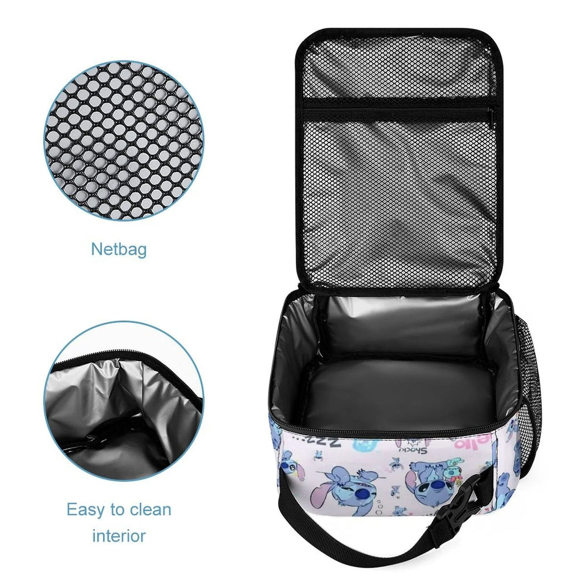 Adult For Boys Cooler Portable Thermal Girls Stitch Handbag Tote Bento Lunch Kids School Bag Lilo Insulated Office Bag