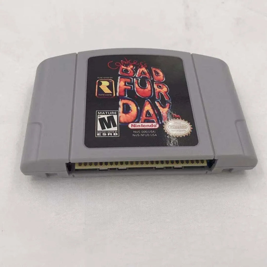 Conkers fd- bad day card fur nintendo game video n64