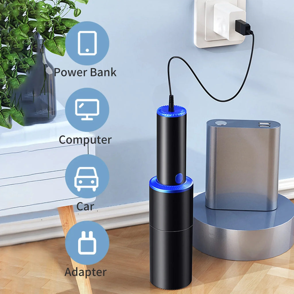 120W Home Cleaning Pet Portable Handheld Strong for Suction Office Anself 10000Pa Cleaner Cleaner Dust USB Hair Car Gravel Cleaner