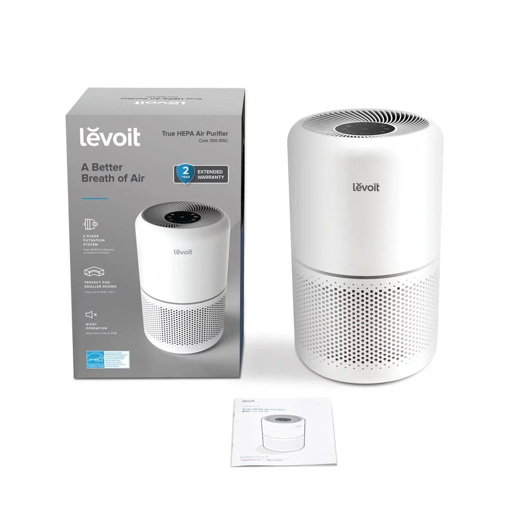 sq. White 300-RAC, and ft., 547 Up to Asthma, Rooms Purifier Allergies Large Air for Levoit Core