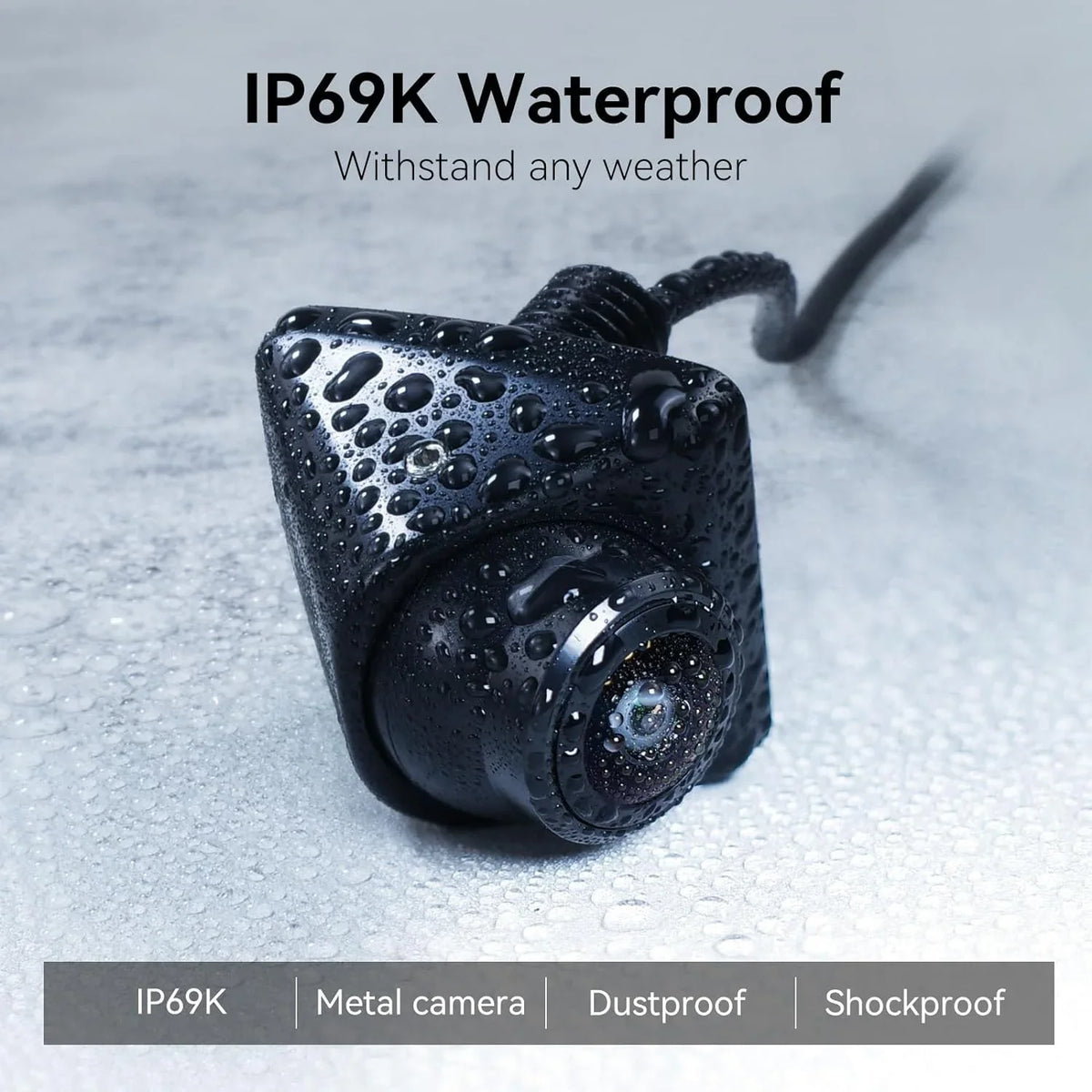 and 360°Rotatable Sedans Waterproof eRapta Vision Backup Car Truck Rear/Front/Side Night Pickup for Minivan Camera View SUV Camera