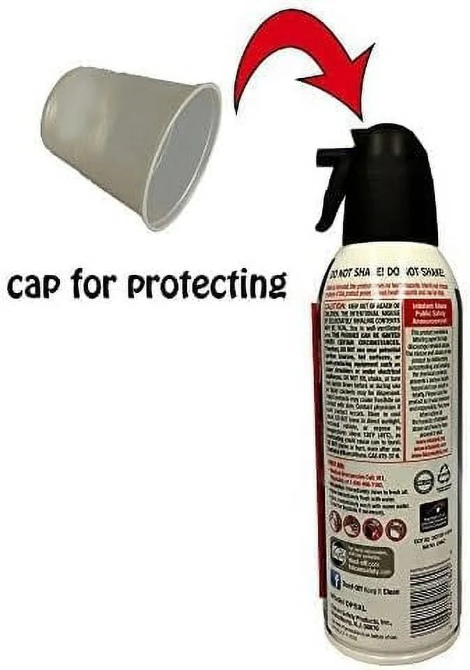 6 Dust-Off Gas Cans, Compressed Disposable oz Duster, Pack 10