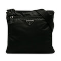 Fabric Bag Crossbody Tessuto Black Unisex Authenticated Pre-Owned Prada Crossbody Nylon (Good)