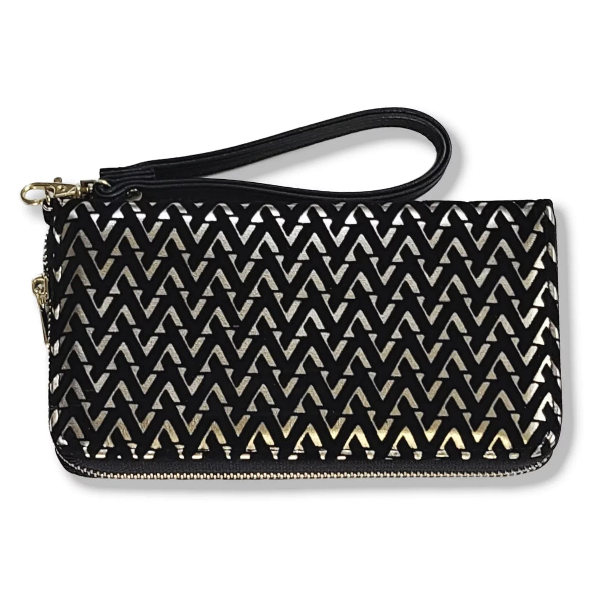 Wallet Vittadini Adrienne Phone Wristlet RFID Case Texture Velvet