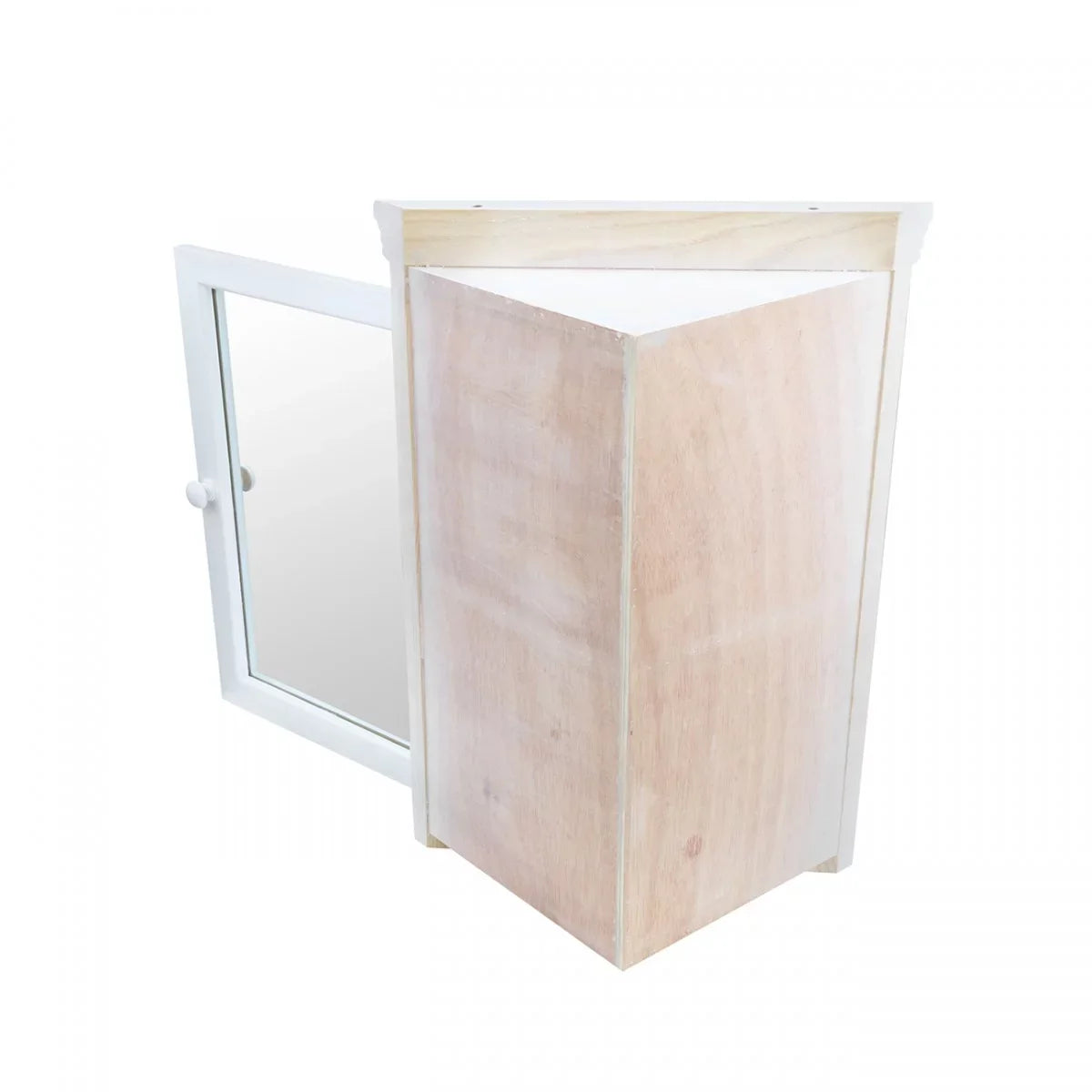 Storage Mount Cabinet Cabinet Medicine Wooden Corner Bathroom Bethpage w/ Hardwood 27" Supply White Screws 20" Renovators x Storage Double w/Mirror Shelf Wall