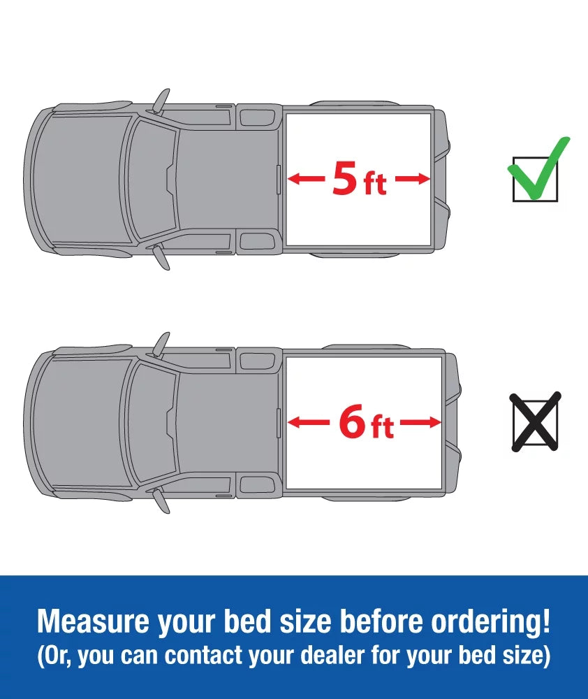 | 2015-2023 TG-BC3C1039 T3 Canyon 5'2" Chevy Auto with / Bed Tonneau Colorado Tri-fold Soft | Cover Vinyl Truck Compatible GMC | Tyger Bed